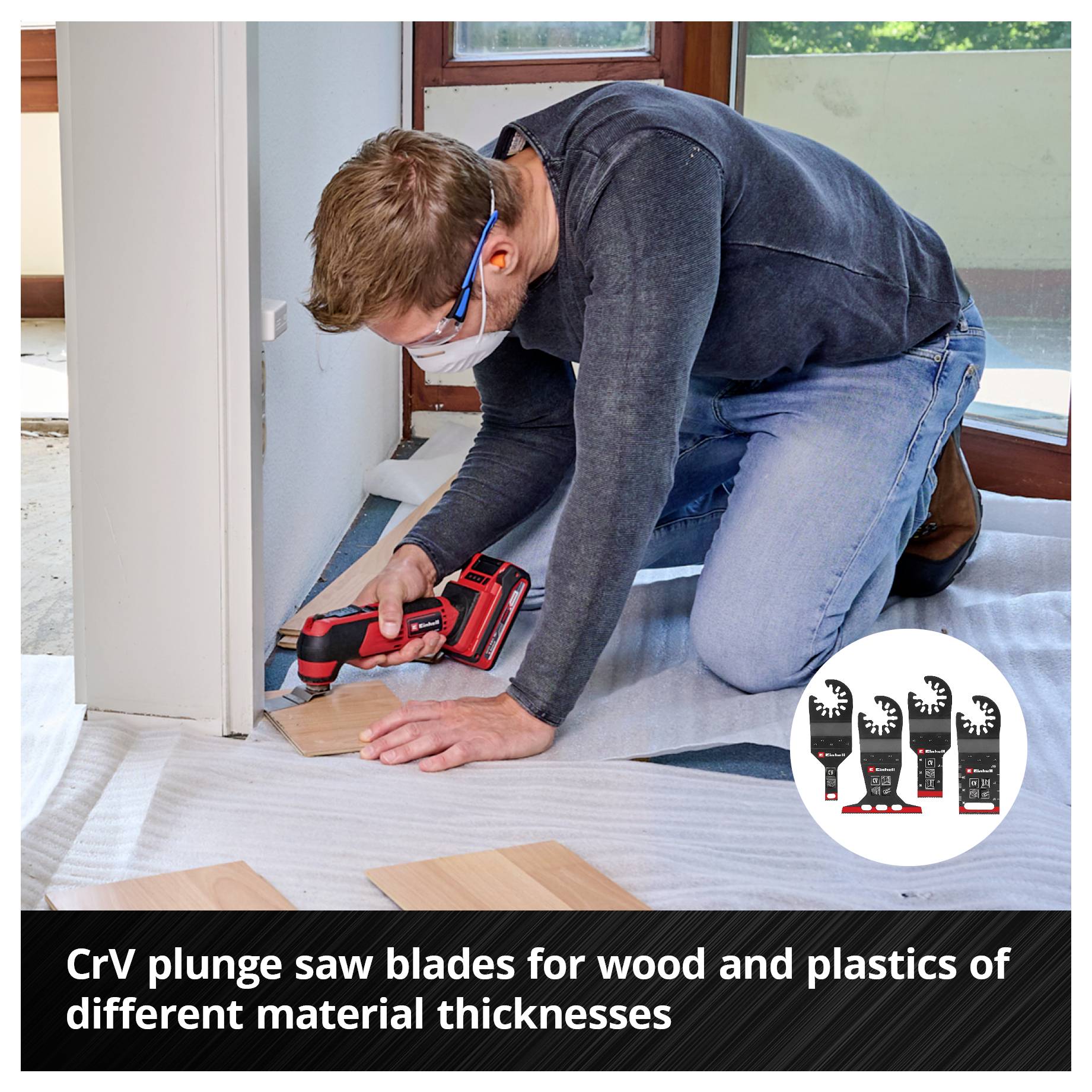 Einhell 708170 XXL -CASE Alumínium-oxid, Króm-vanádium acél, BiM, HCS, Keményfém Többfunkciós szerszám tartozék készlet -8