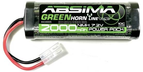 Absima Akkucsomag, NiMH 7.2 V 2000 mAh Soft doboz Tamiya