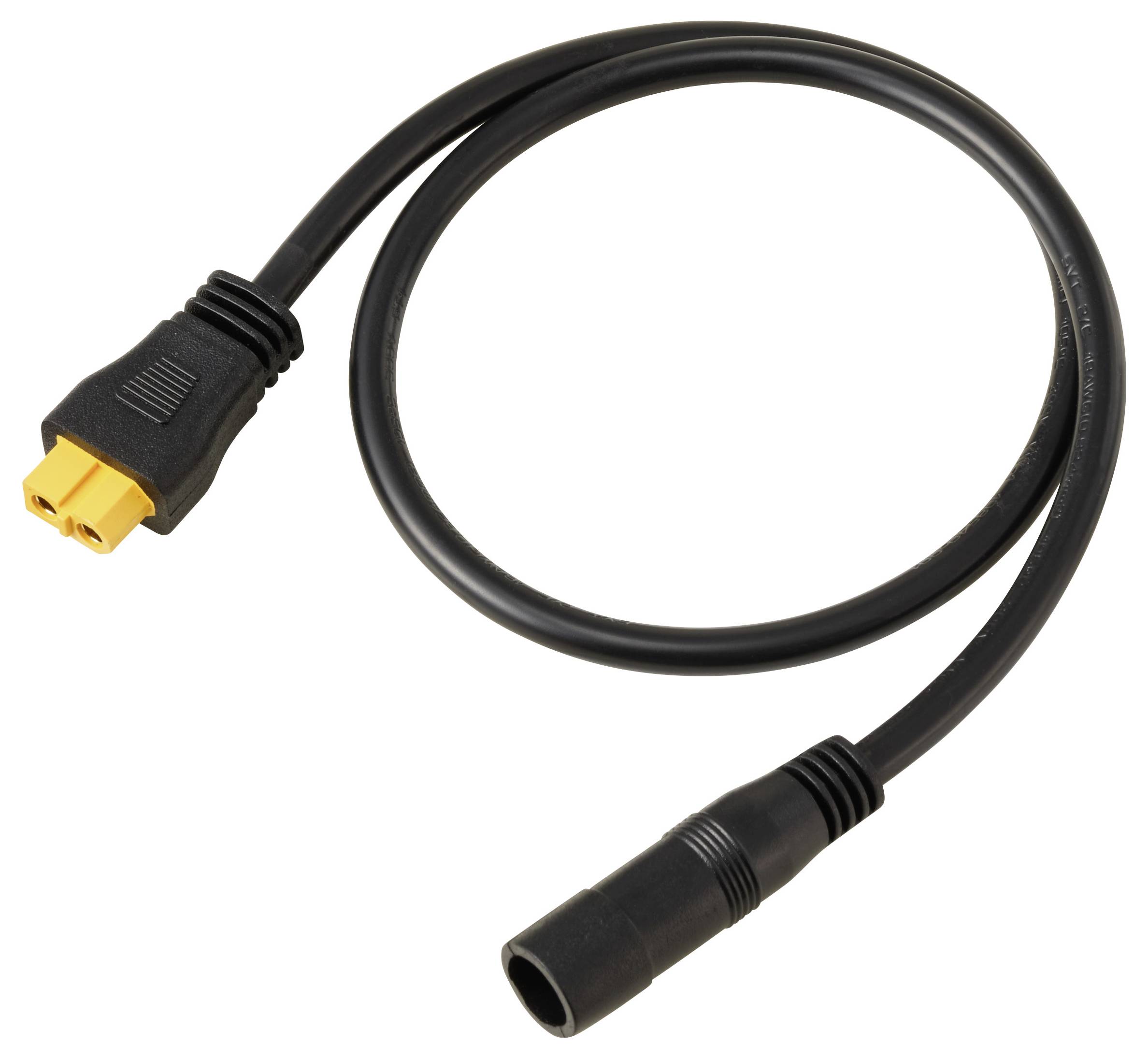 DC aljzat 2,5/5,5 mm - XT60 kábel 0,5 M TC-13619300 Fekete TRU COMPONENTS Tartalom: 1 db-1