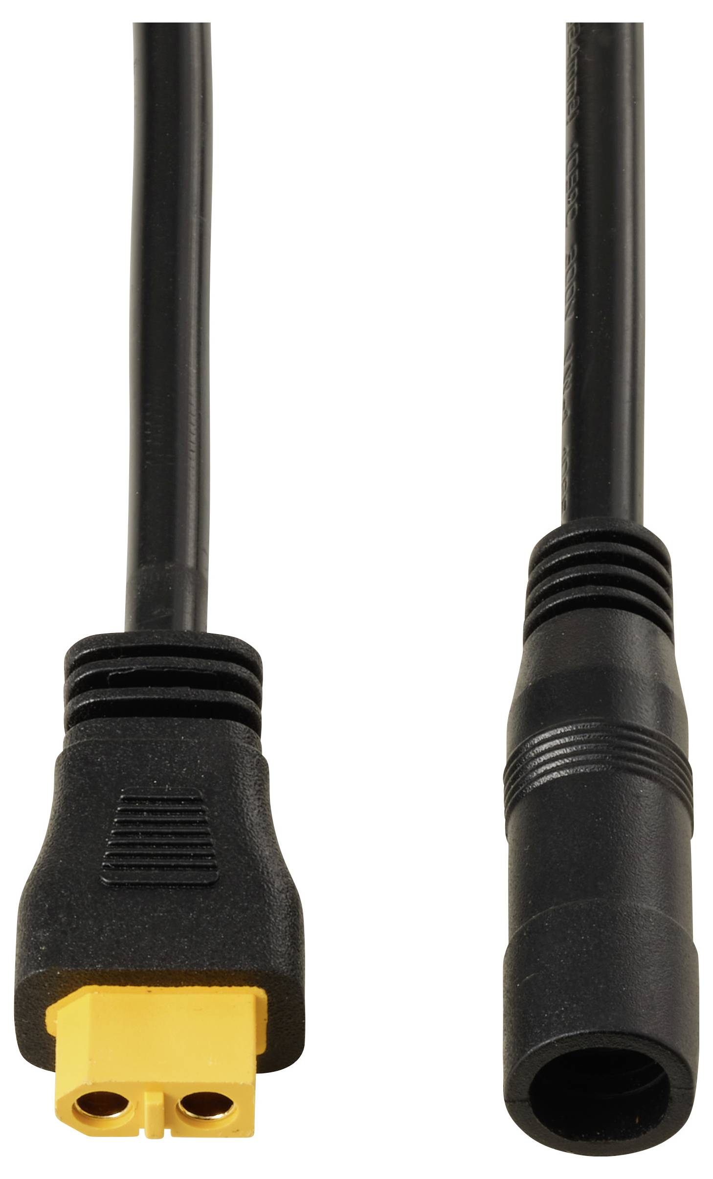 DC aljzat 2,5/5,5 mm - XT60 kábel 0,5 M TC-13619300 Fekete TRU COMPONENTS Tartalom: 1 db-2