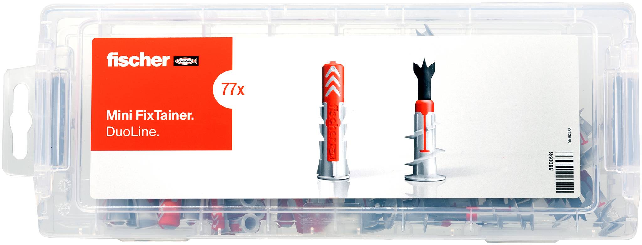 Fischer 560098 MiniFixTainer DuoLine Rögzítő készlet 77 db