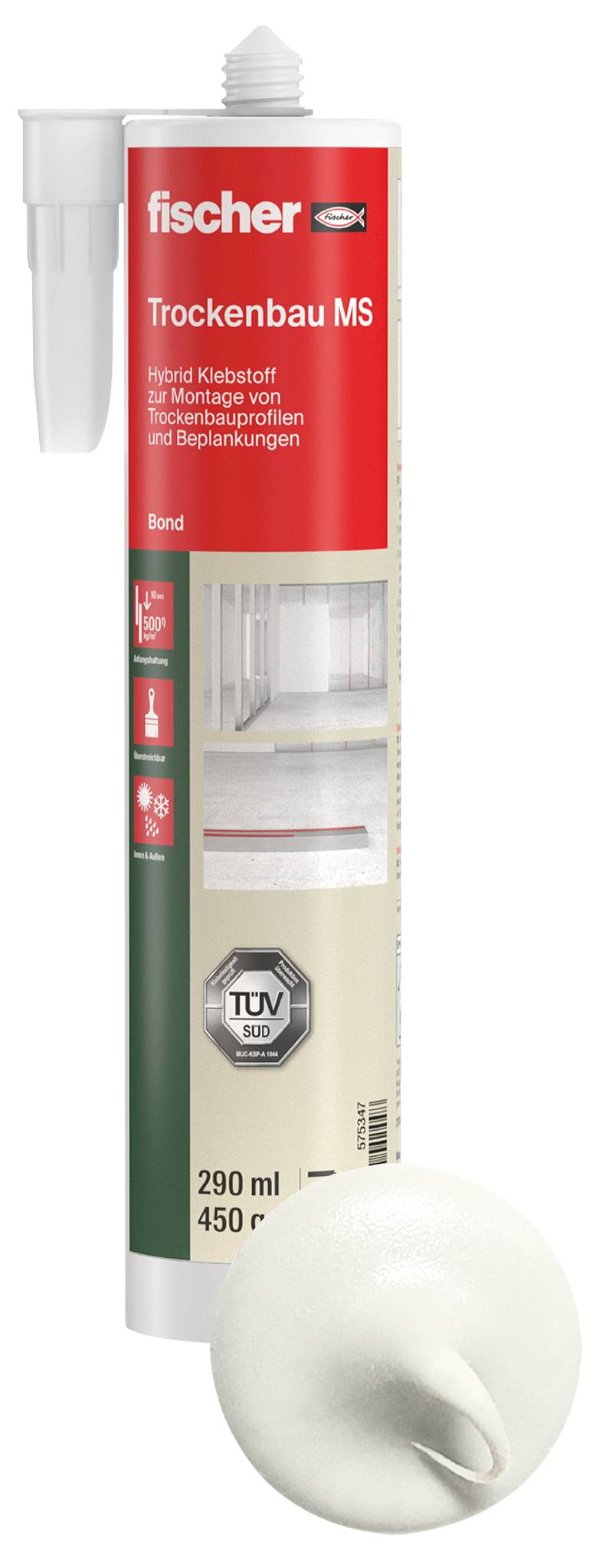 Fischer MS Flexibilis ragasztó 290 ml