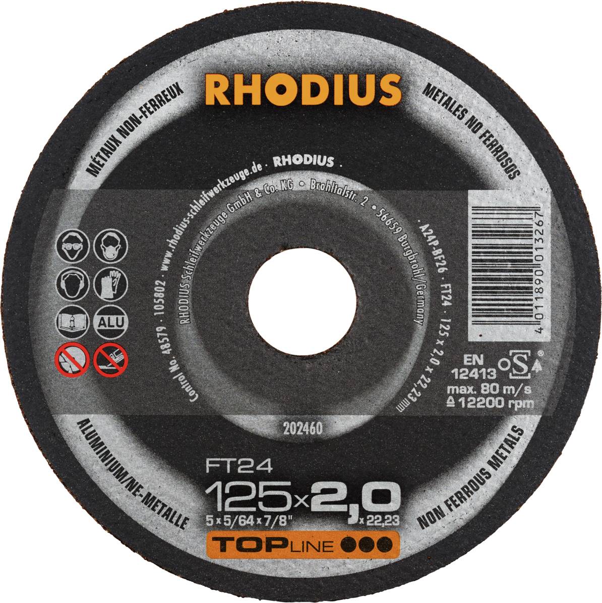 Rhodius FT24 202460 Vágótárcsa készlet 25 db Nem vastartalmú fém