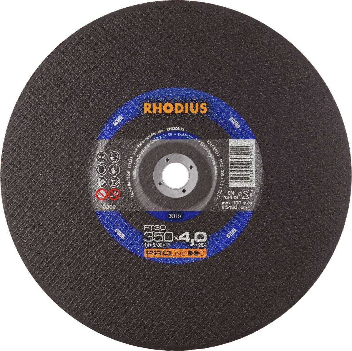 Rhodius FT30 201187 Vágótárcsa készlet 10 db Acél