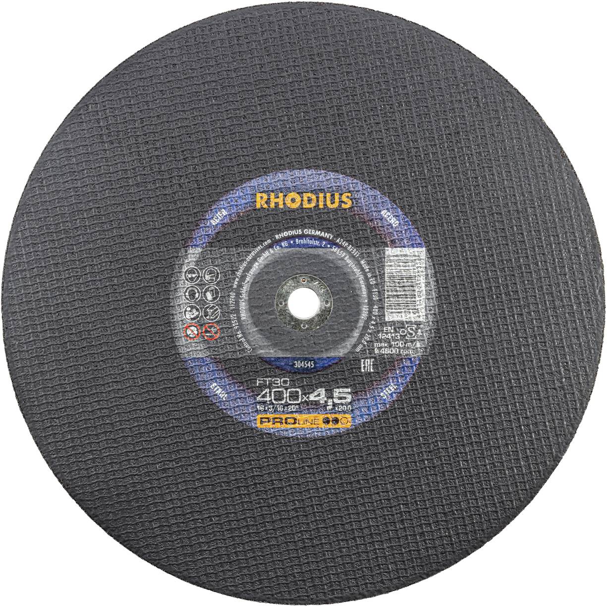 Rhodius FT30 304545 Jeu de disque à tronçonner 300 mm 10 pc(s) acier