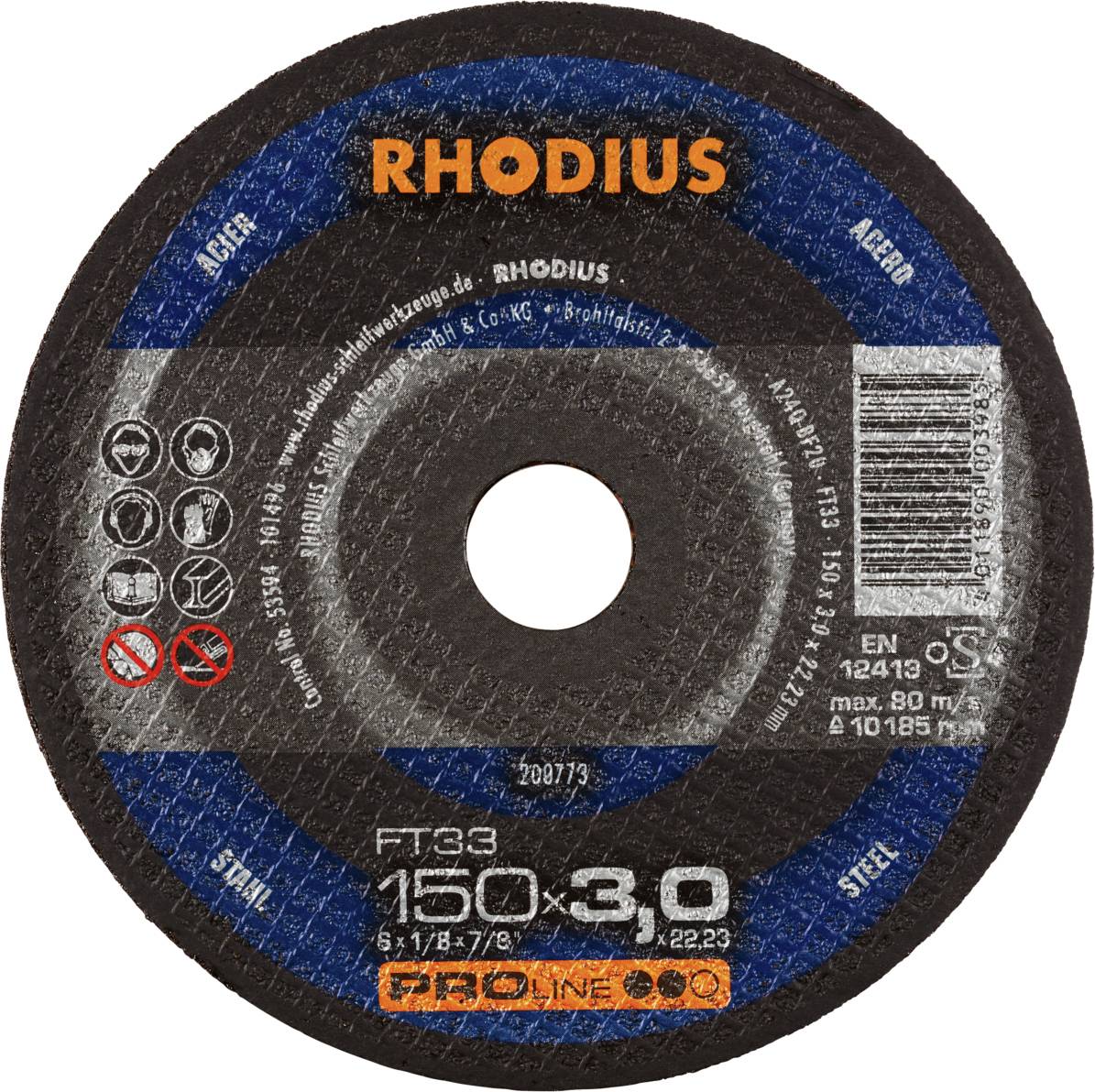 Rhodius FT33 200773 Vágótárcsa készlet 25 db Acél