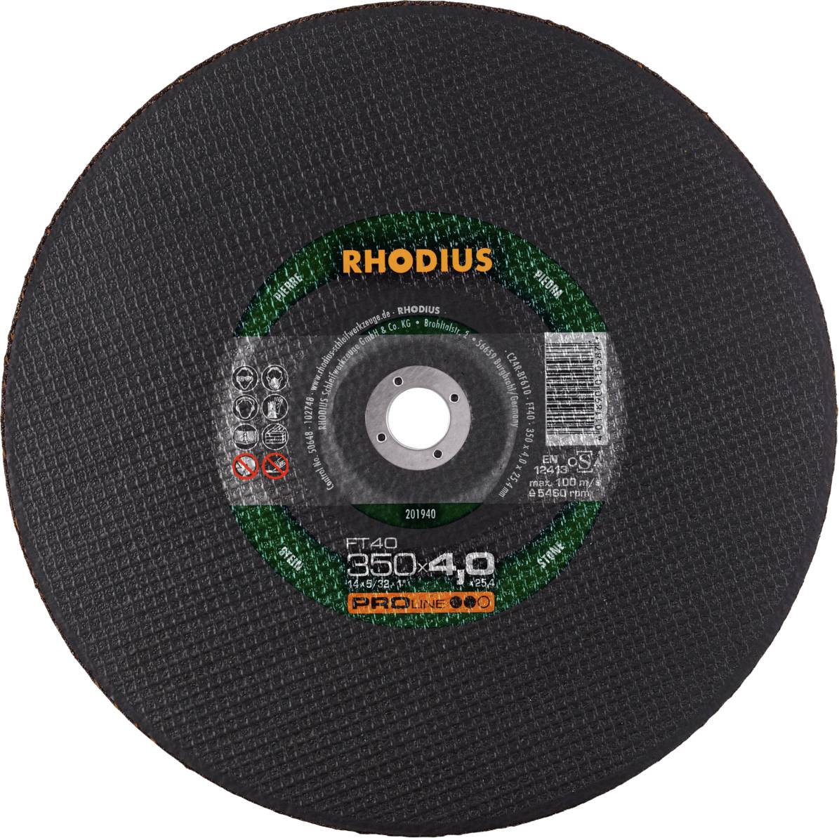 Rhodius FT40 201940 Vágótárcsa készlet 10 db Kő, Nem vastartalmú fém