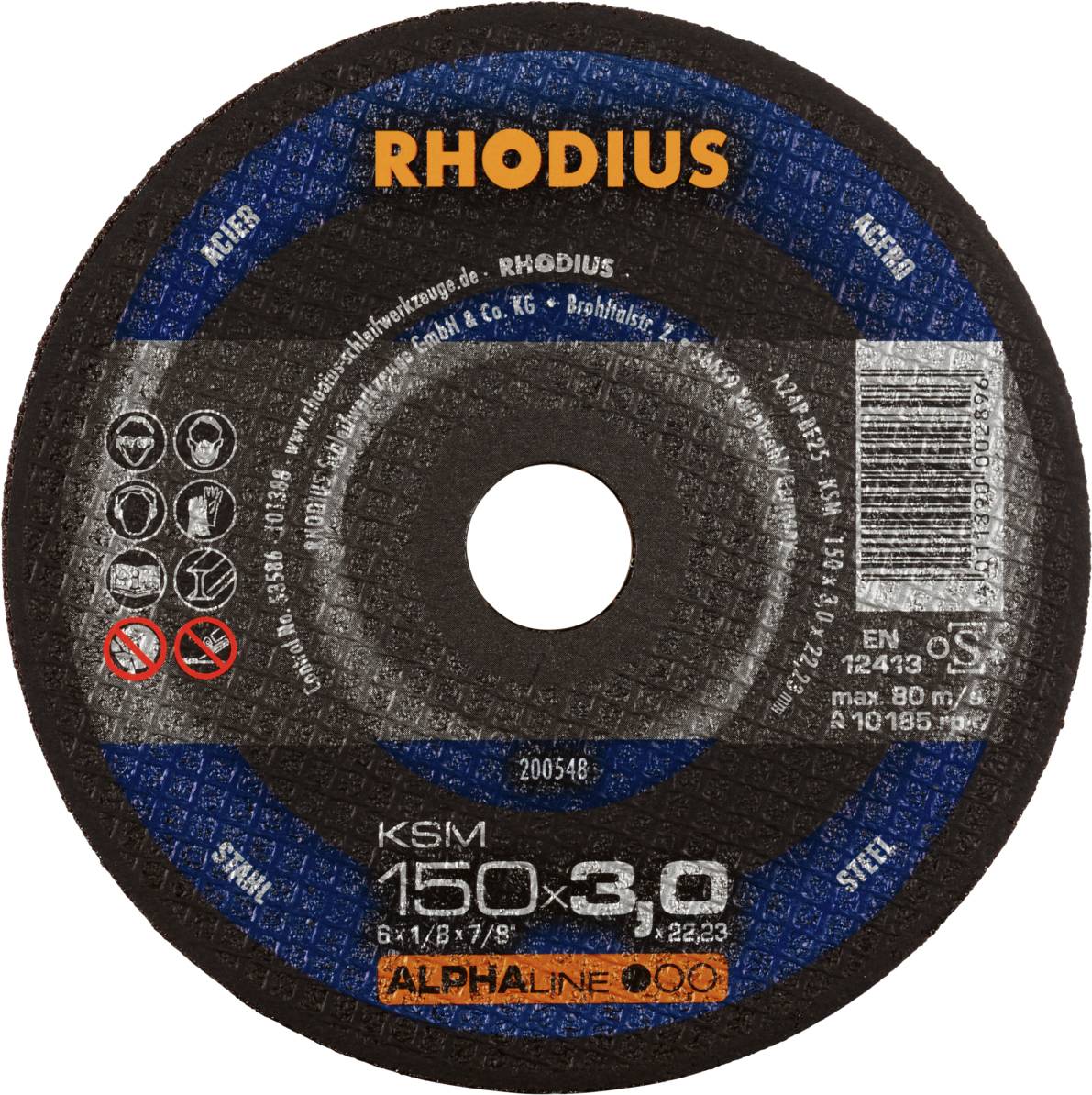 Rhodius KSM 200548 Vágótárcsa készlet 25 db Acél