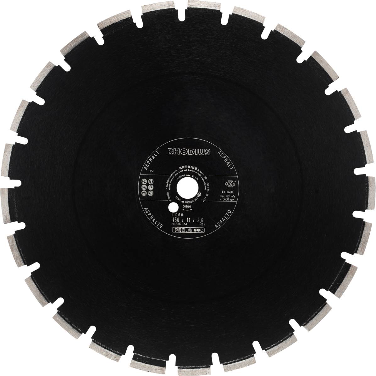 Rhodius LD60 303498 Gyémánt bevonatú vágótárcsa 1 db aszfalt