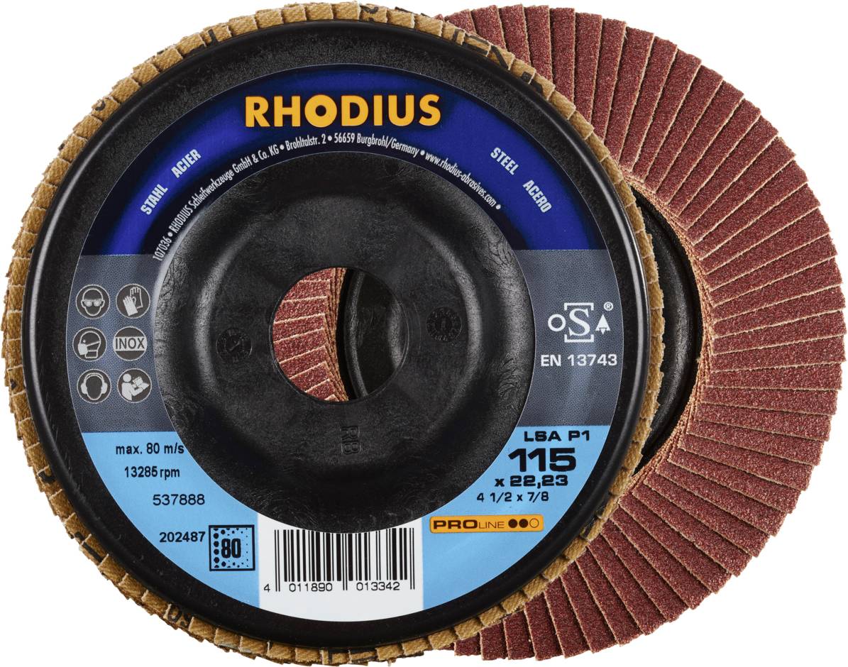 Rhodius 202487 LSA P1 Felületcsiszoló korong Acél 10 db