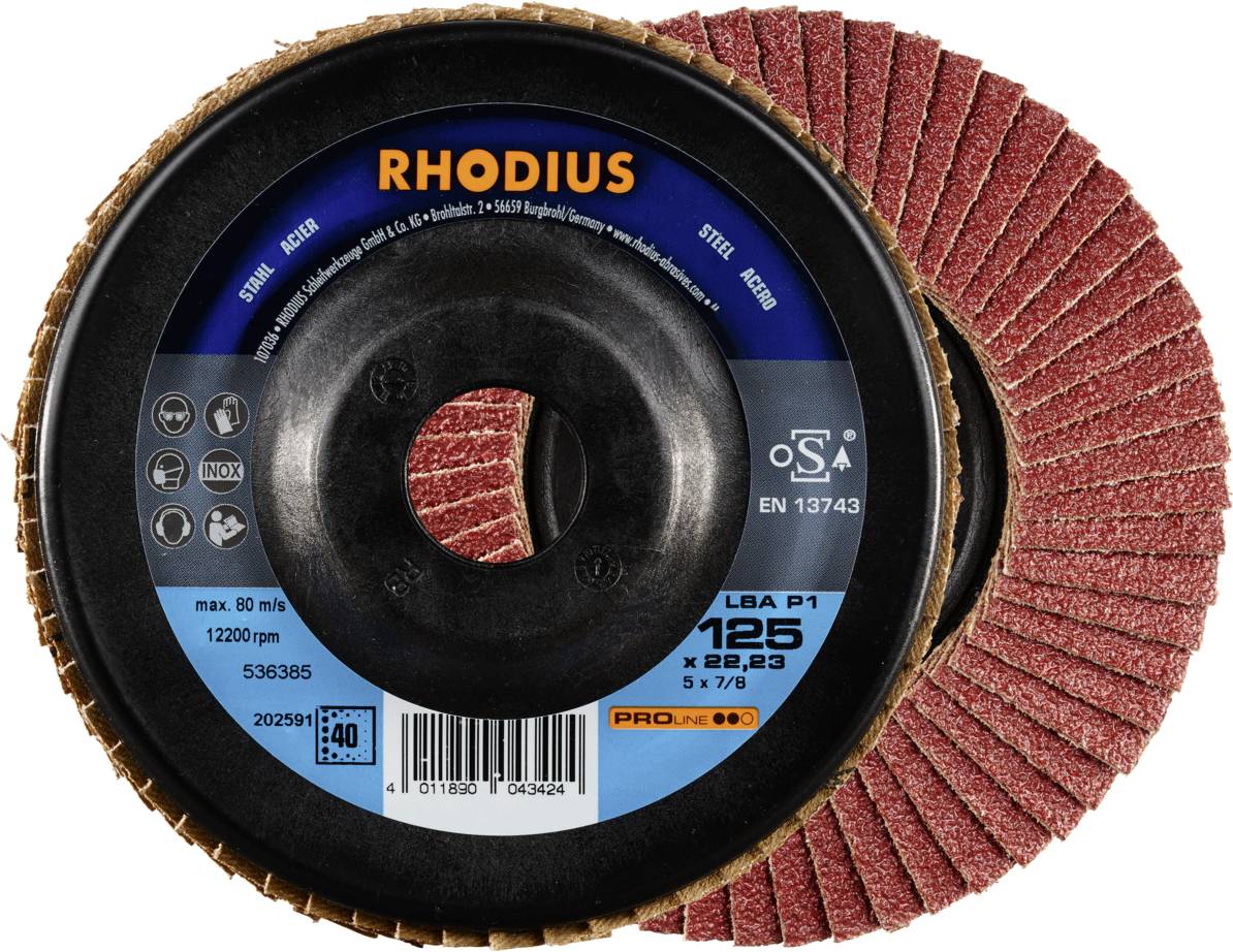 Rhodius 202591 LSA P1 Felületcsiszoló korong Acél 10 db