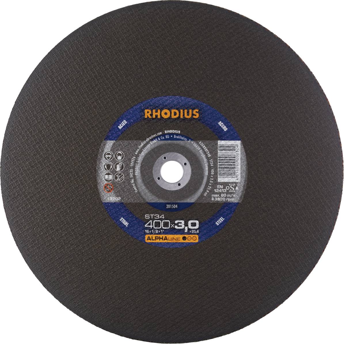Rhodius ST34 201504 Vágótárcsa 10 db Acél