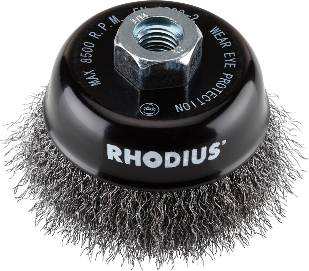 Rhodius RHODIUS STBW, csészekefe 80 x 25 x M14, hullámos, PROline, acélhoz STBW 353017 1 db