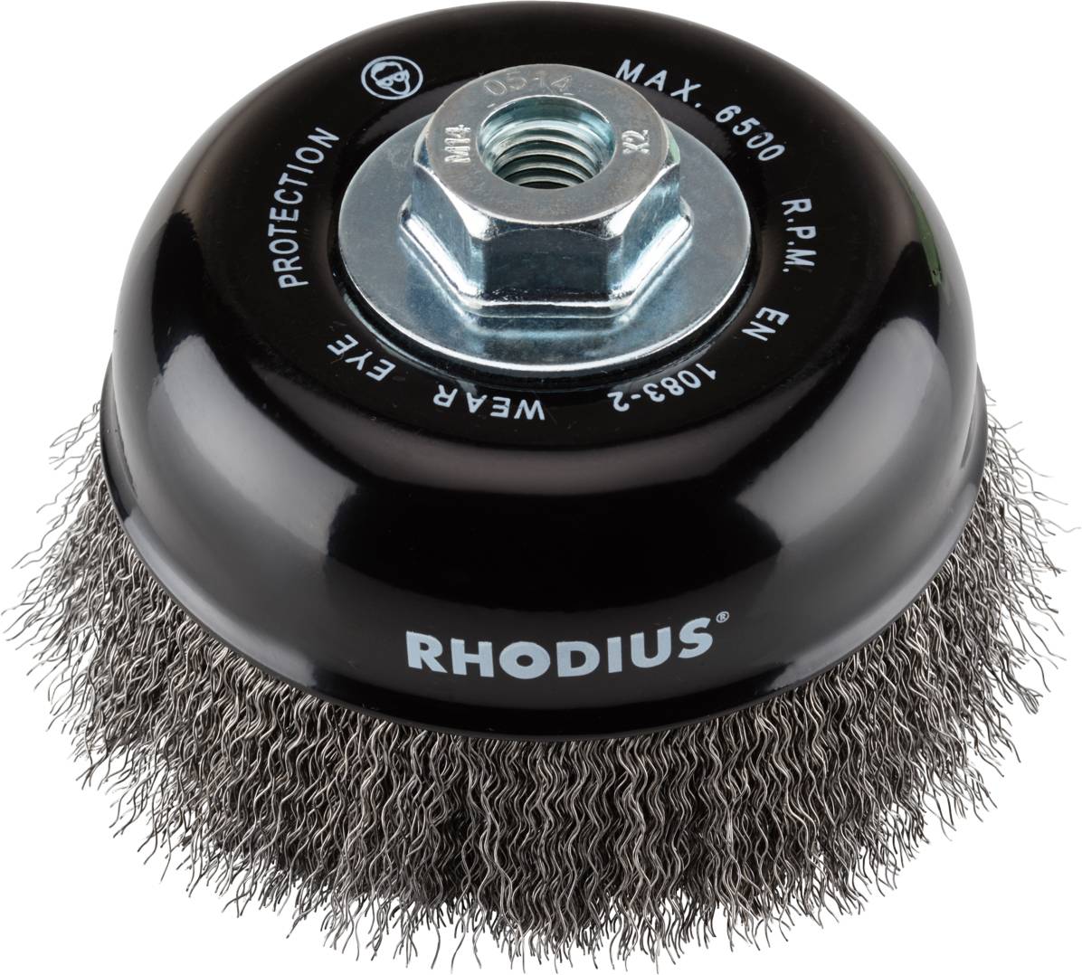 Rhodius RHODIUS STBW, csészekefe 125 x 30 x M14, hullámos, PROline, acélhoz STBW 353019 1 db