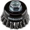Rhodius RHODIUS STBZ, csészekefe 65 x 20 x M14, csomózott, PROline, acélhoz STBZ 353074 1 db