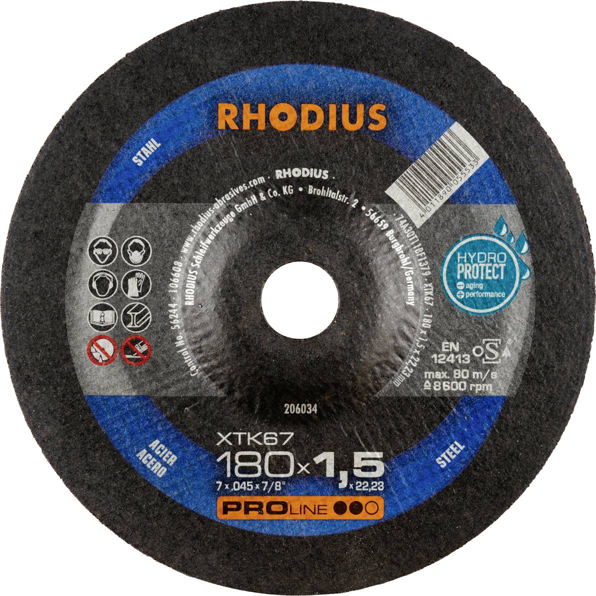 Rhodius XTK67 204793 Vágótárcsa 50 db Acél