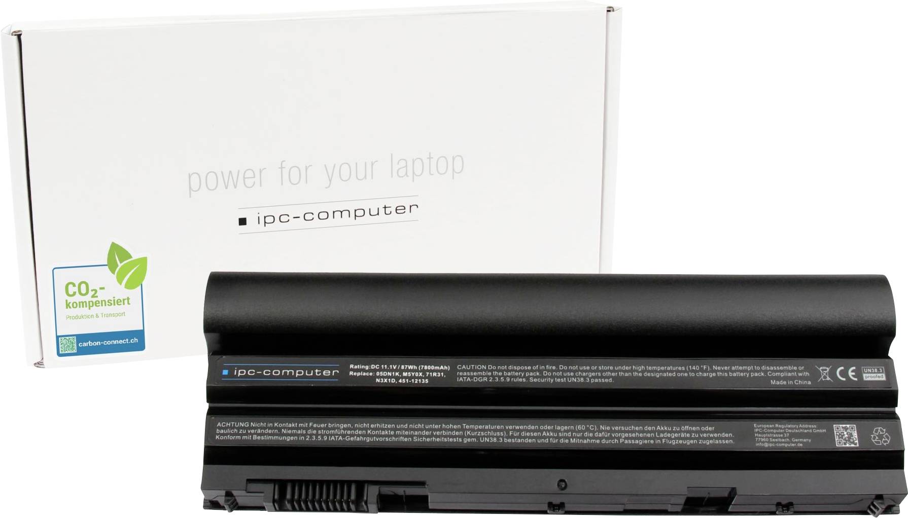 ipc-computer Notebook akku Akku E5420 REPLACE 11.10 V 7800 mAh IPC-Computer
