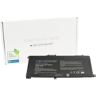ipd-computer lítium-ion akkumulátora 6400 mAh kapacitással. A dobozán az áll: 'energia a laptopodnak'. CO2-kompenzált.