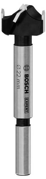 Bosch márkájú Forstner-fúró, 22 mm átmérőjű, alkalmas precíz lyukak fúrására fában.