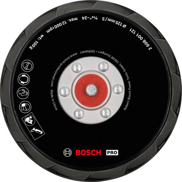 Bosch Accessories 2608001121 PRO polírozó párna, 125 mm, GPX 12V-125 Ø 125 mm    1 db