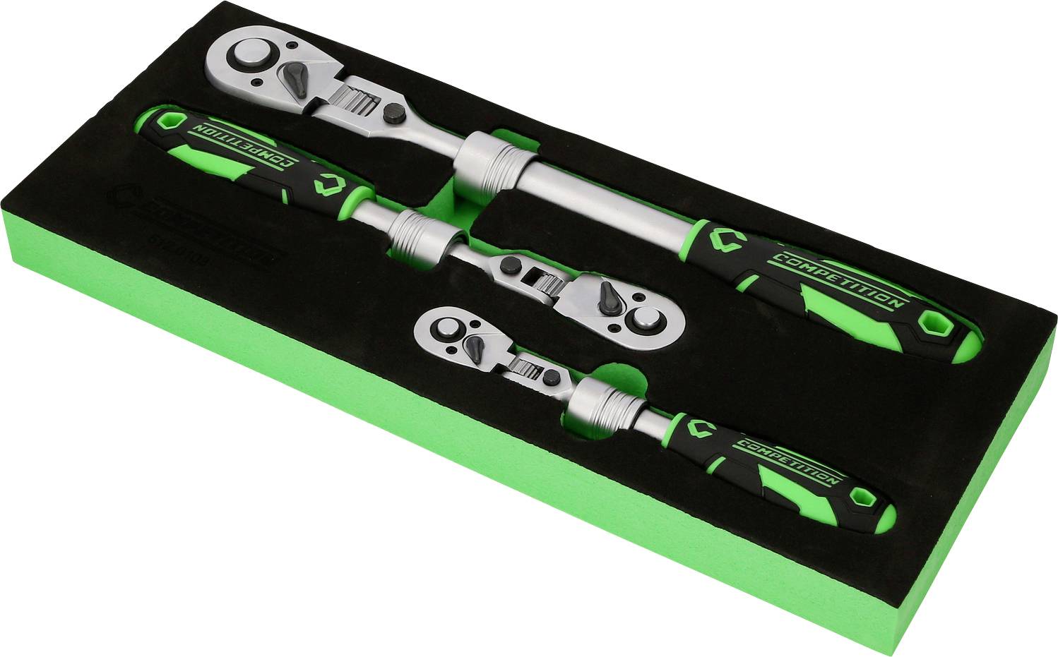 KS Tools 512.0103 COMPETITION Teleskop-Ratschen-Satz,3-tlg Dugókulcs készlet 512.0103