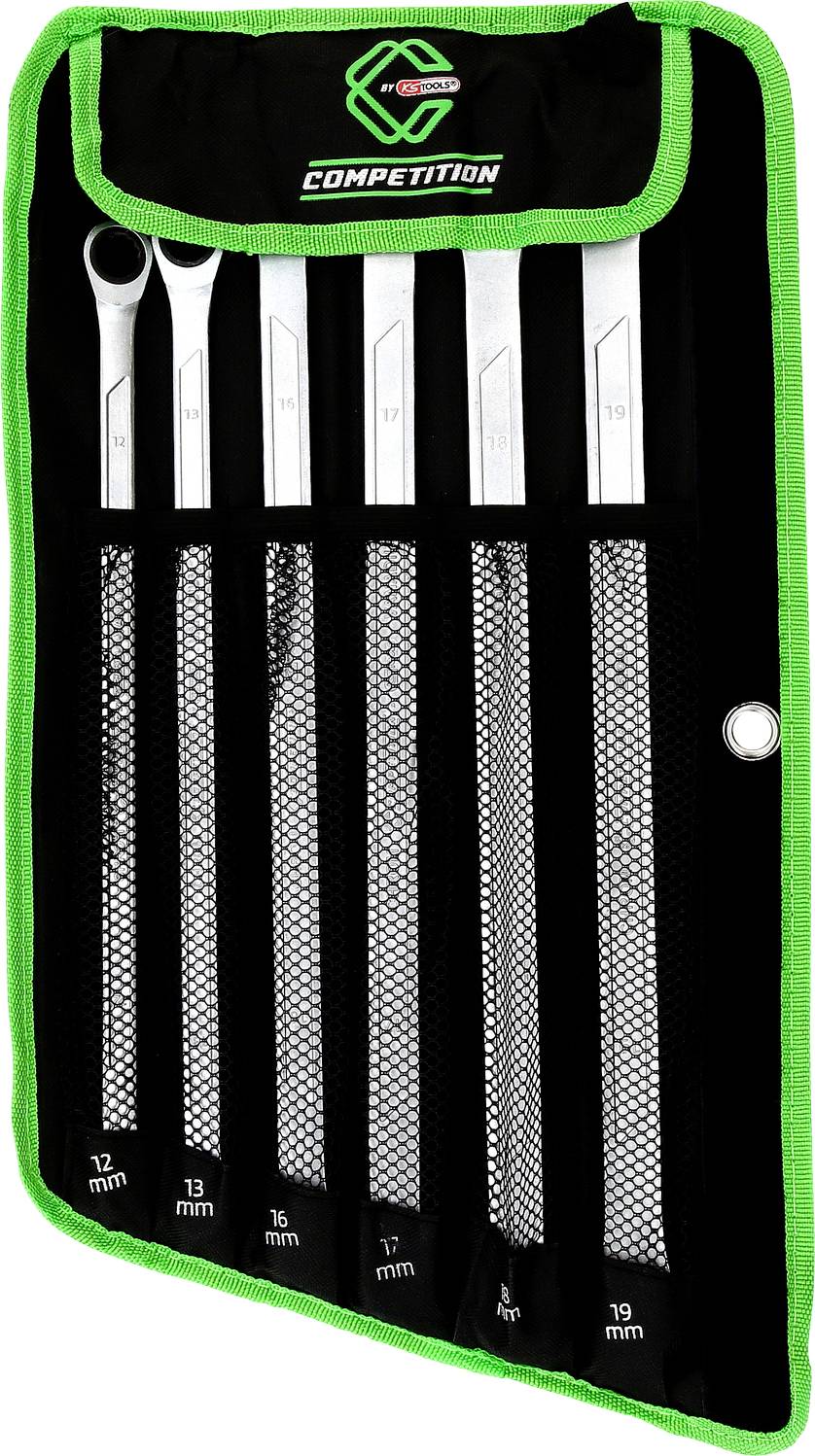 KS Tools 512.0205 512.0205 COMPETITION Ratschenringschlüssel-Satz Gyűrűs-racsnis kulcs készlet 6 részes