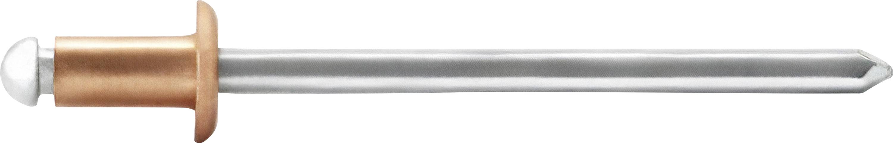 Gesipa 1538401 Popszegecs (Ø) 3.2 mm Acél, ónozott Vörösréz 500 db