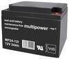 multipower MP24-12I Ólomakku 12 V 24 Ah Ólom-vlies (AGM) (Sz x Ma x Mé) 166 x 125 x 175 mm M5 csavaros csatlakozó Karbantartásmentes, Kis önkisülés, VDS tanusítvány