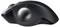 'Fekete ergonomikus trackball-egér oldalsó trackballal és három gombbal balra.'