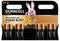 „Duracell Plus AA elemek, nyolc darabos csomag, rózsaszín nyúl maskottal. Legfeljebb 150%-os extra élettartamot kínál a Power Boost technológiával."
