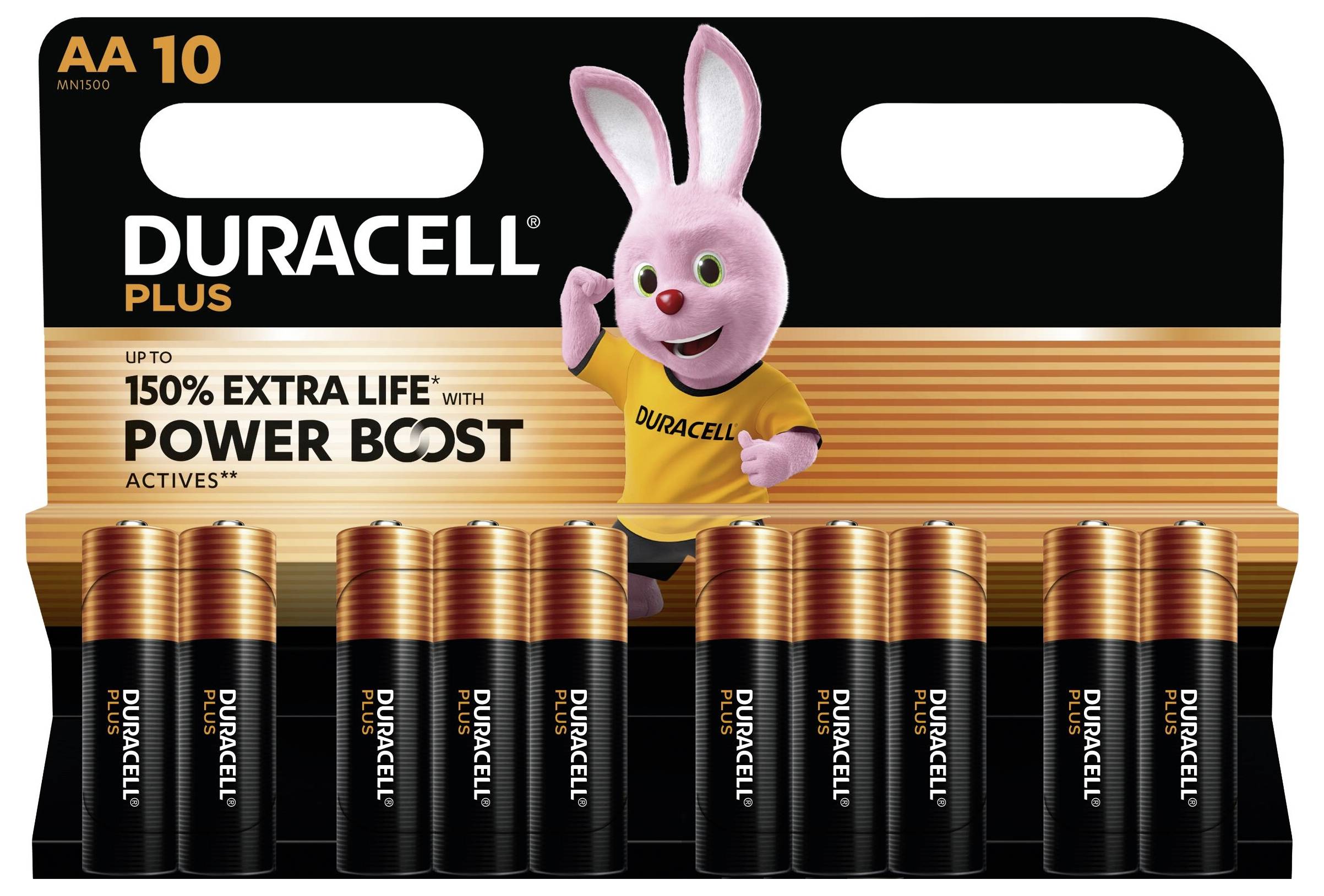 Duracell Plus Power Boost Ceruzaelem Alkáli mangán 1.5 V 10 db