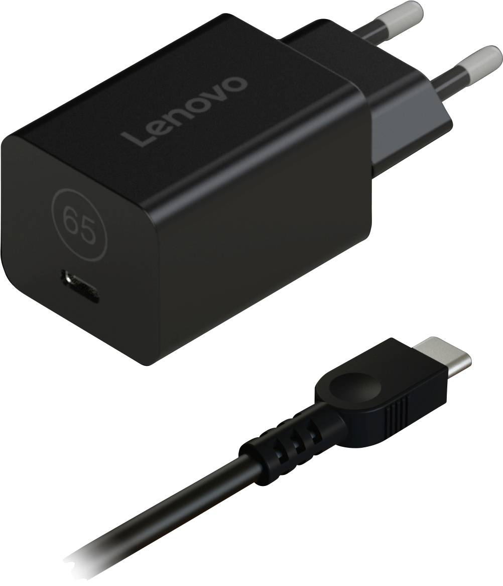 Lenovo G0A6GN65EU USB-s töltőkészülék 65 W 1x USB-C® Power Delivery Fekete Mobil GaN