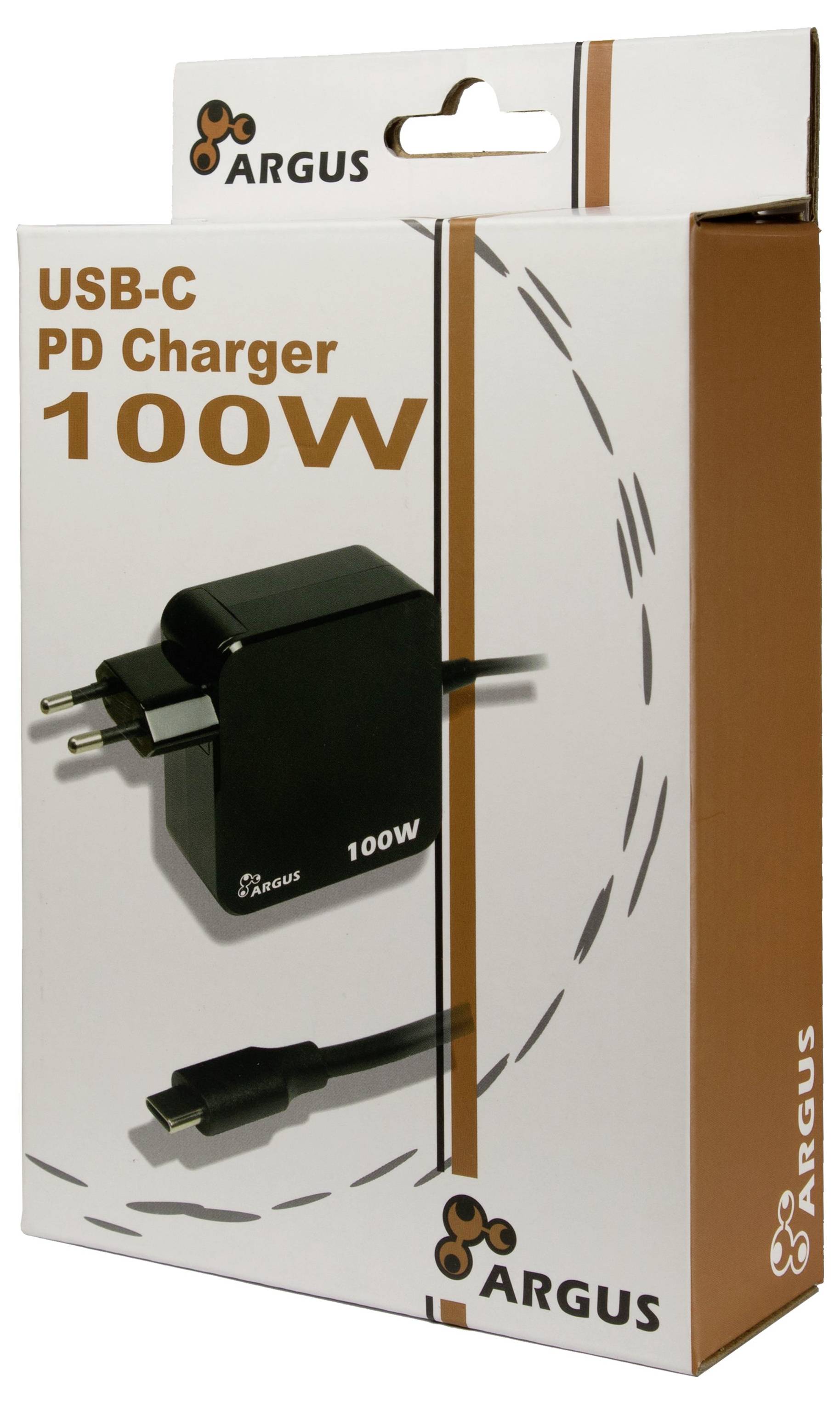 Inter-Tech PD-2100 USB-s töltőkészülék 100 W Fekete Beltér