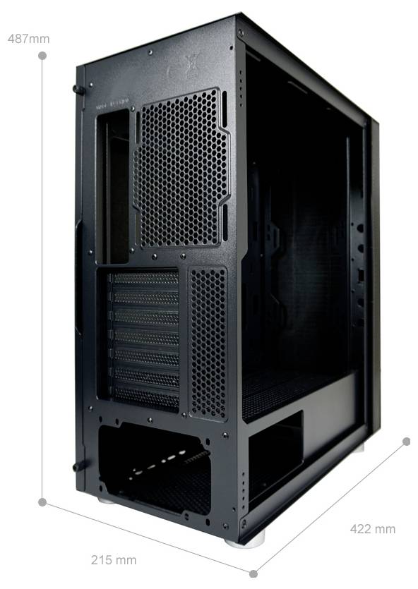 LC Power 8000B Midi torony Számítógép ház Fekete-20