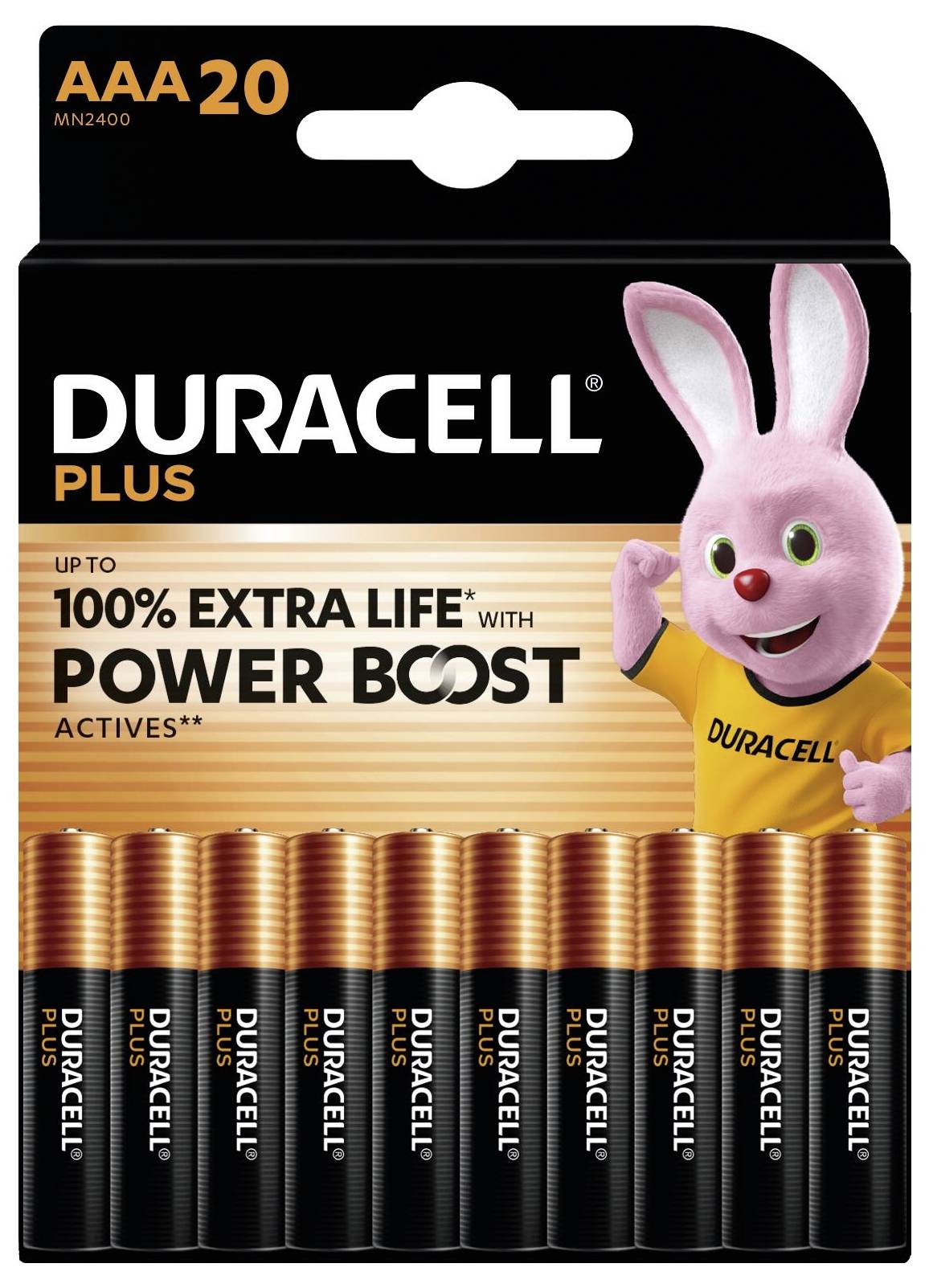 Duracell Mikroelem Plus Power Boost Alkáli mangán 1.5 V 20 db