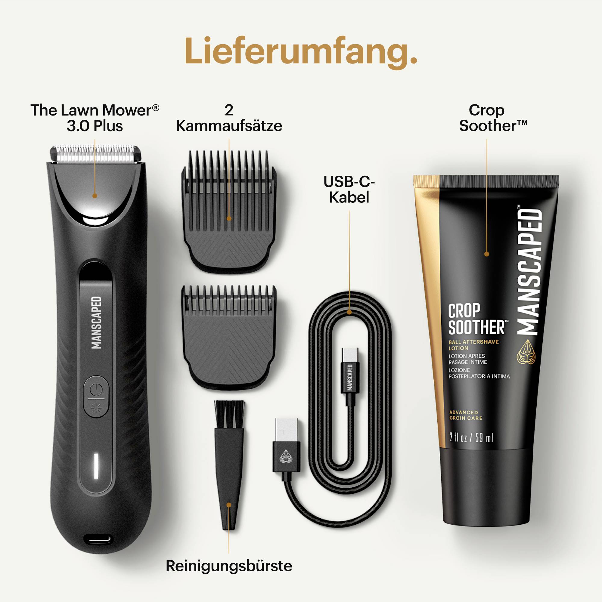 MANSCAPED The Lawn Mower 3.0 Plus Szakállvágóó, Hajvágó Fekete-2