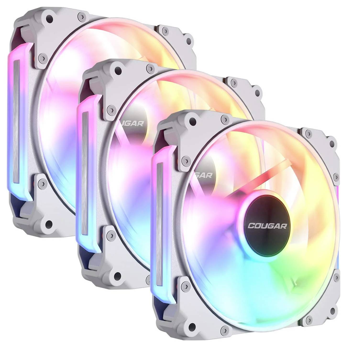 Cougar CF-APR12HW3-RGB Számítógépház ventilátor Fehér (Sz x Ma x Mé) 120 x 120 x 28 mm-1