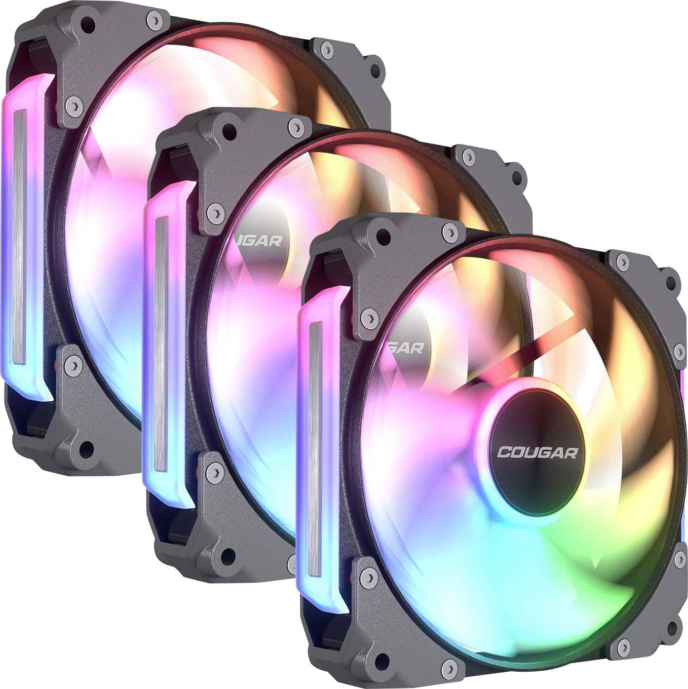 Cougar CF-ARB12HB3-RGB Számítógépház ventilátor Fekete (Sz x Ma x Mé) 120 x 120 x 28 mm-0