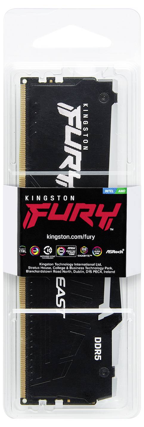 Kingston KF556C36BBE2A Desktop munkamemória DDR5 32 GB 1 x 32 GB 288pin DIMM CL36 KF556C36BBE2A-32-4