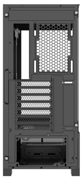 Xilence Beam X218.ARGB Case Bl Midi torony Ház Fekete Oldalsó szélvédő, 3 előretelepített hűtő-5
