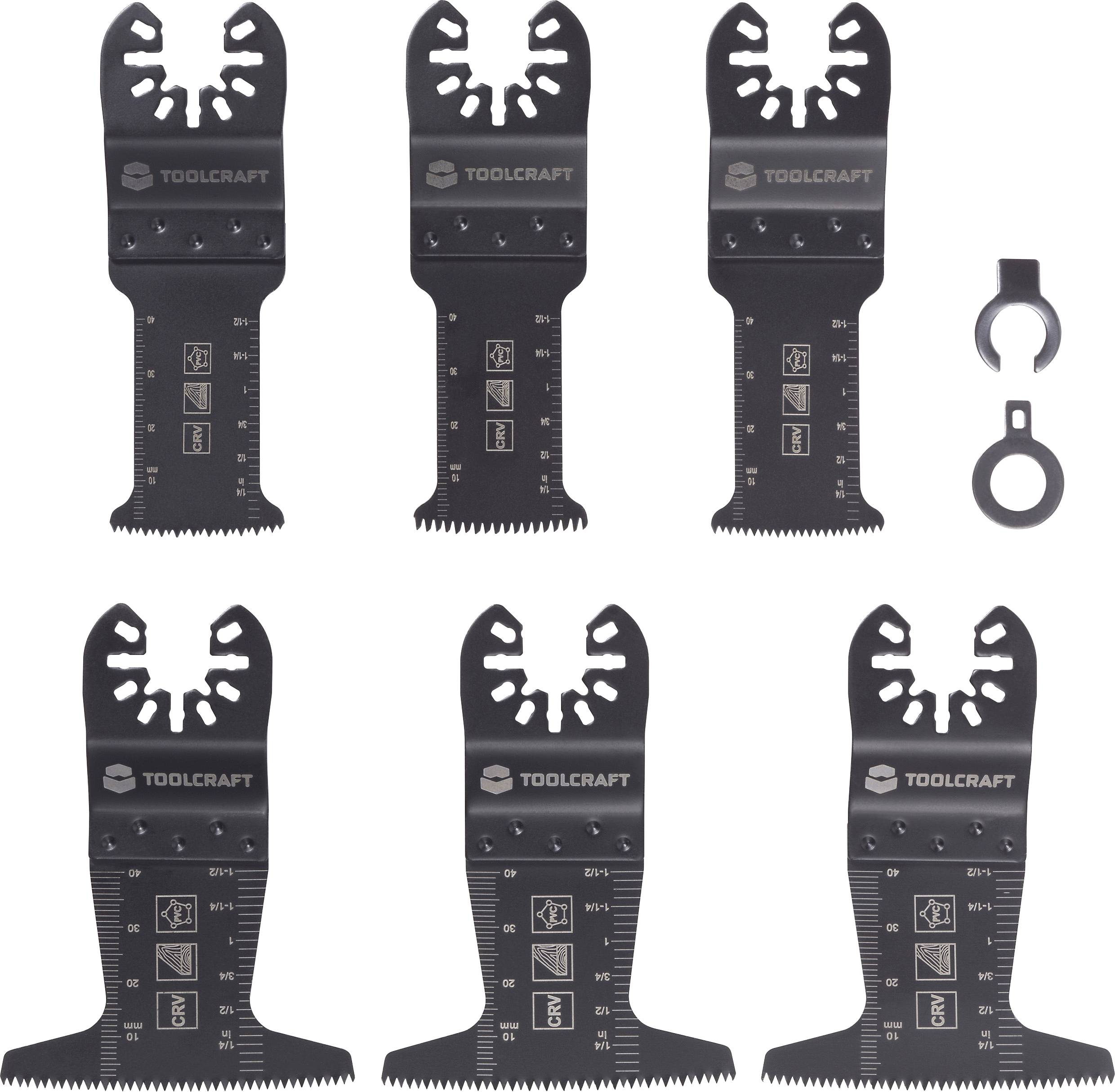 TOOLCRAFT TO-10283856 Króm-vanádium acél Többfunkciós szerszám tartozék készlet 3 készlet
