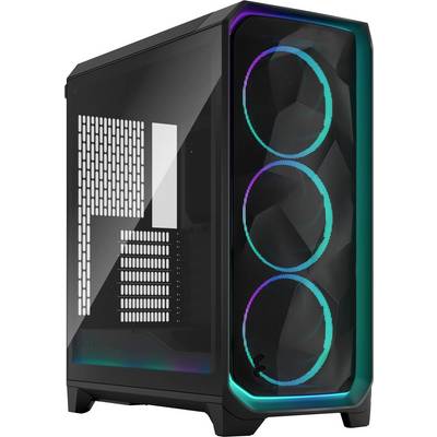 Fractal Design FD-C-MES3A-03 Torony Számítógép ház Fekete Alkalmas AIO-vízhűtéshez, Beépített világítás, 3 előretelepíte-0