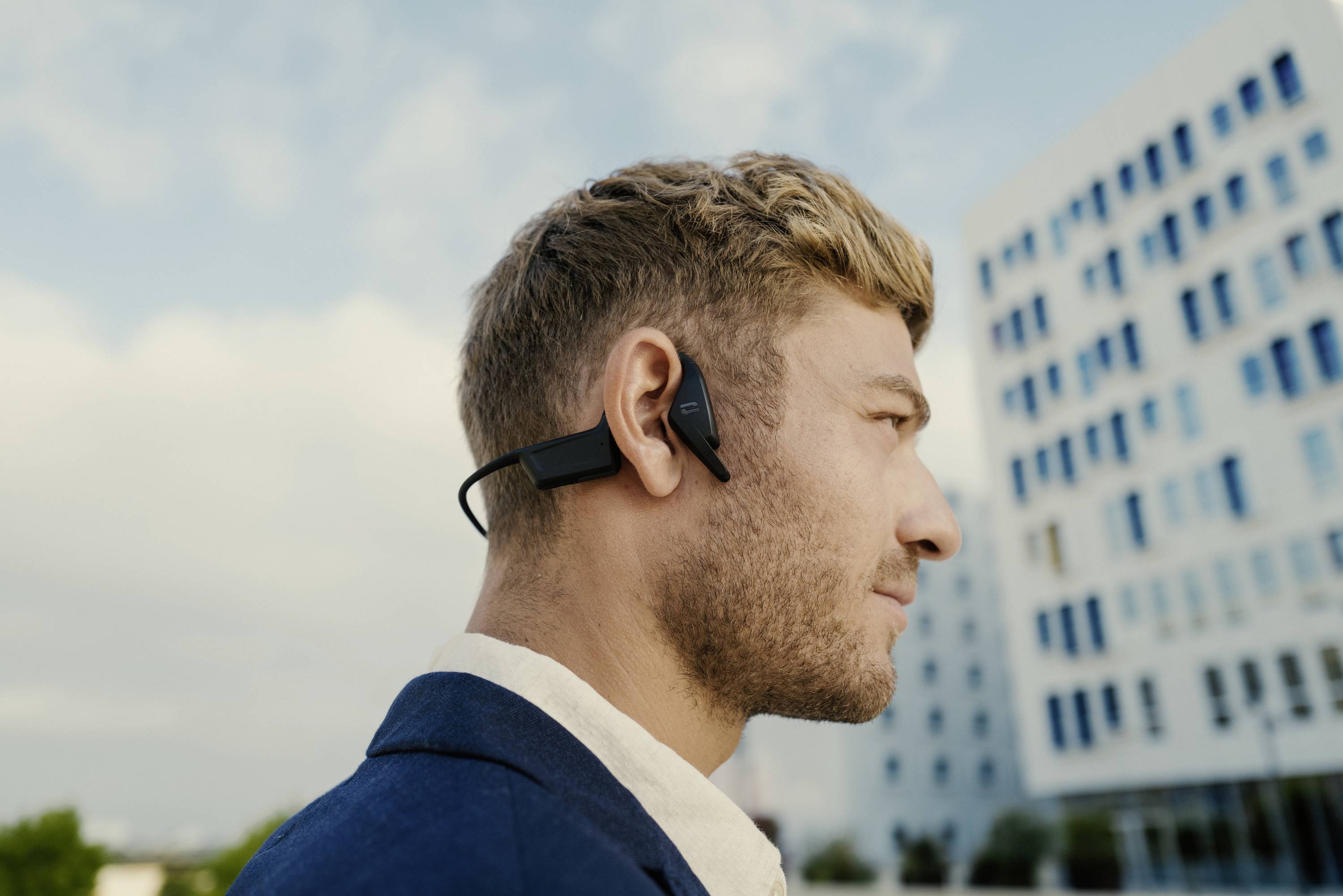 Crosscall X-Vibes Kopfhörer Ear Free headset Bluetooth® Stereo mikrofon zajelnyomás Csontrezgéses fejhallgató Sport-6