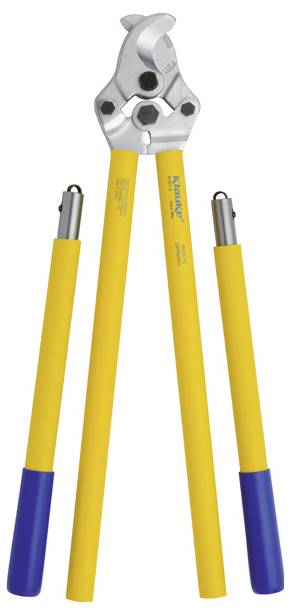 Klauke K1012 Kábelvágó olló Alkalmas (csupaszoló technika) Alumínium- és rézkábel, egy- és többerű 38 mm