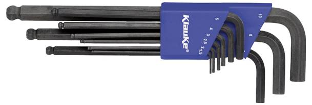Klauke Hatlap kulcs készlet 1.5 mm, 2 mm, 2.5 mm, 3 mm, 4 mm, 5 mm, 6 mm, 8 mm, 10 mm