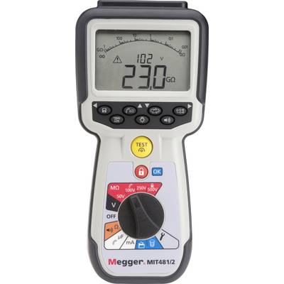 Megger MIT481/2 Szigetelésmérő műszer 50 V, 100 V, 250 V, 500 V 100 GΩ-0