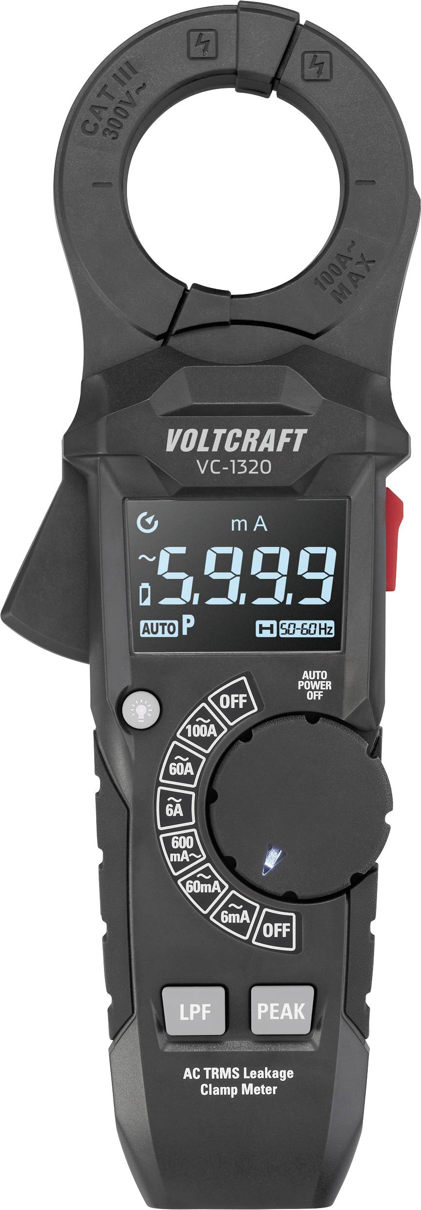 VOLTCRAFT VC-1320 Lakatfogó digitális Kijelző (digitek): 6000