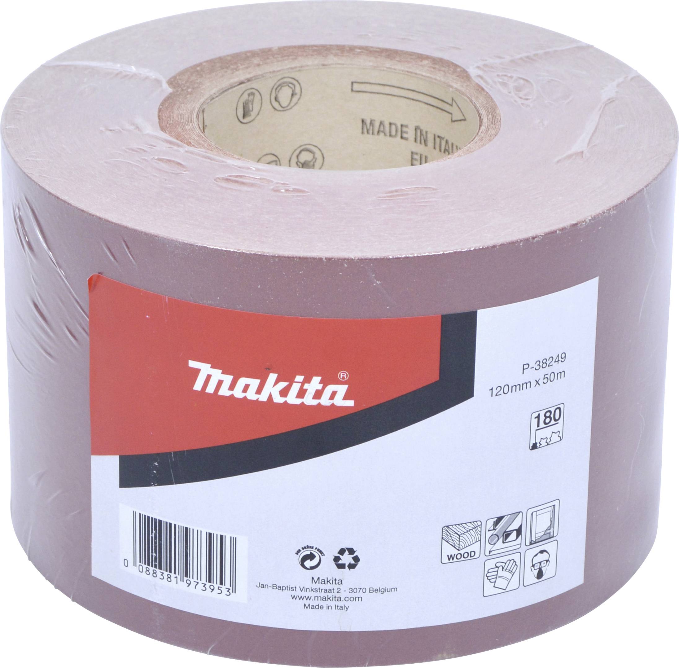 Makita P-38249 P-38249 Csiszolópapír tekercs Szemcsézet 180 (H x Sz) 50 m x 120 mm 1 db