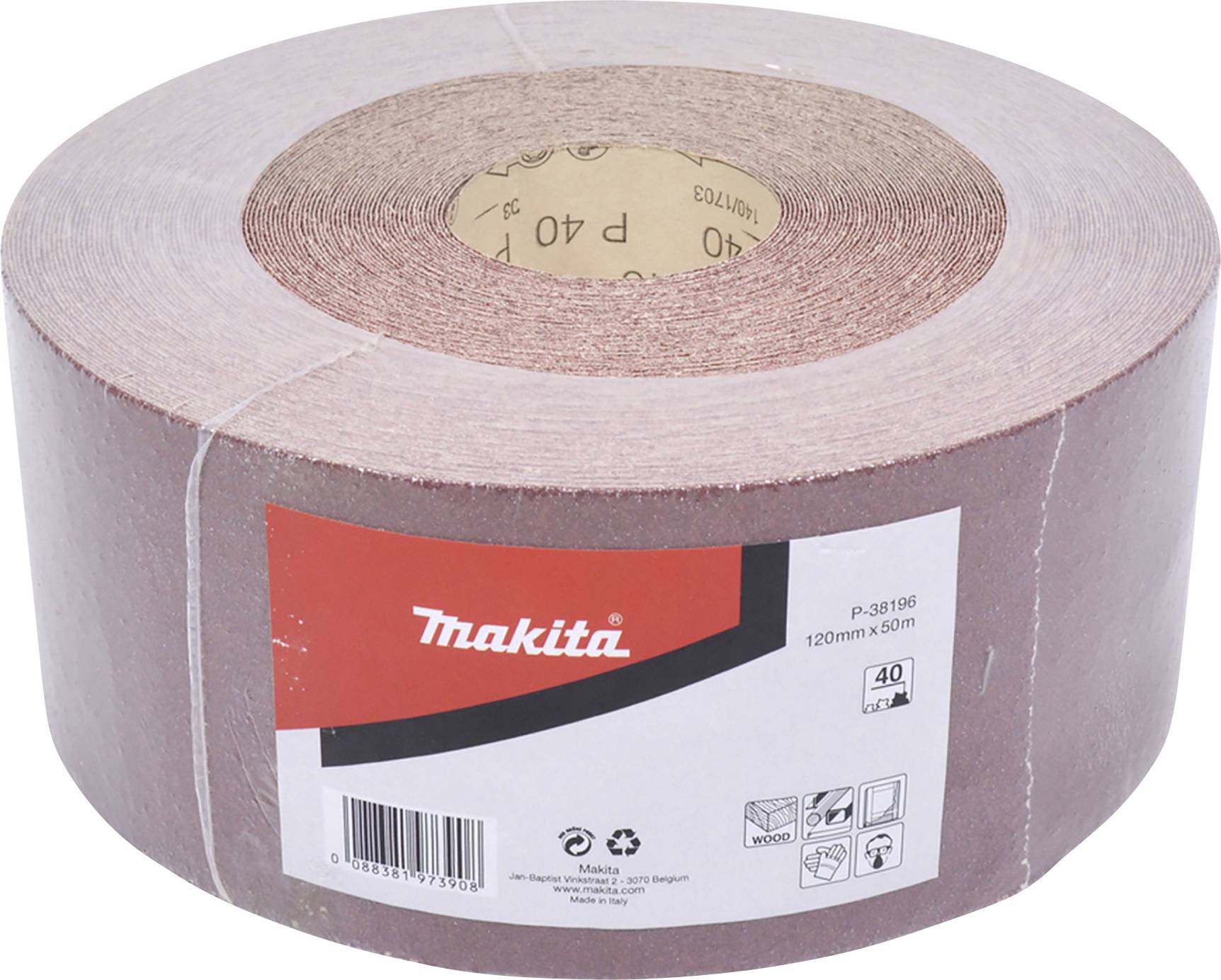 Makita P-38196 P-38196 Csiszolópapír tekercs Szemcsézet 40 (H x Sz) 50 m x 120 mm 1 db