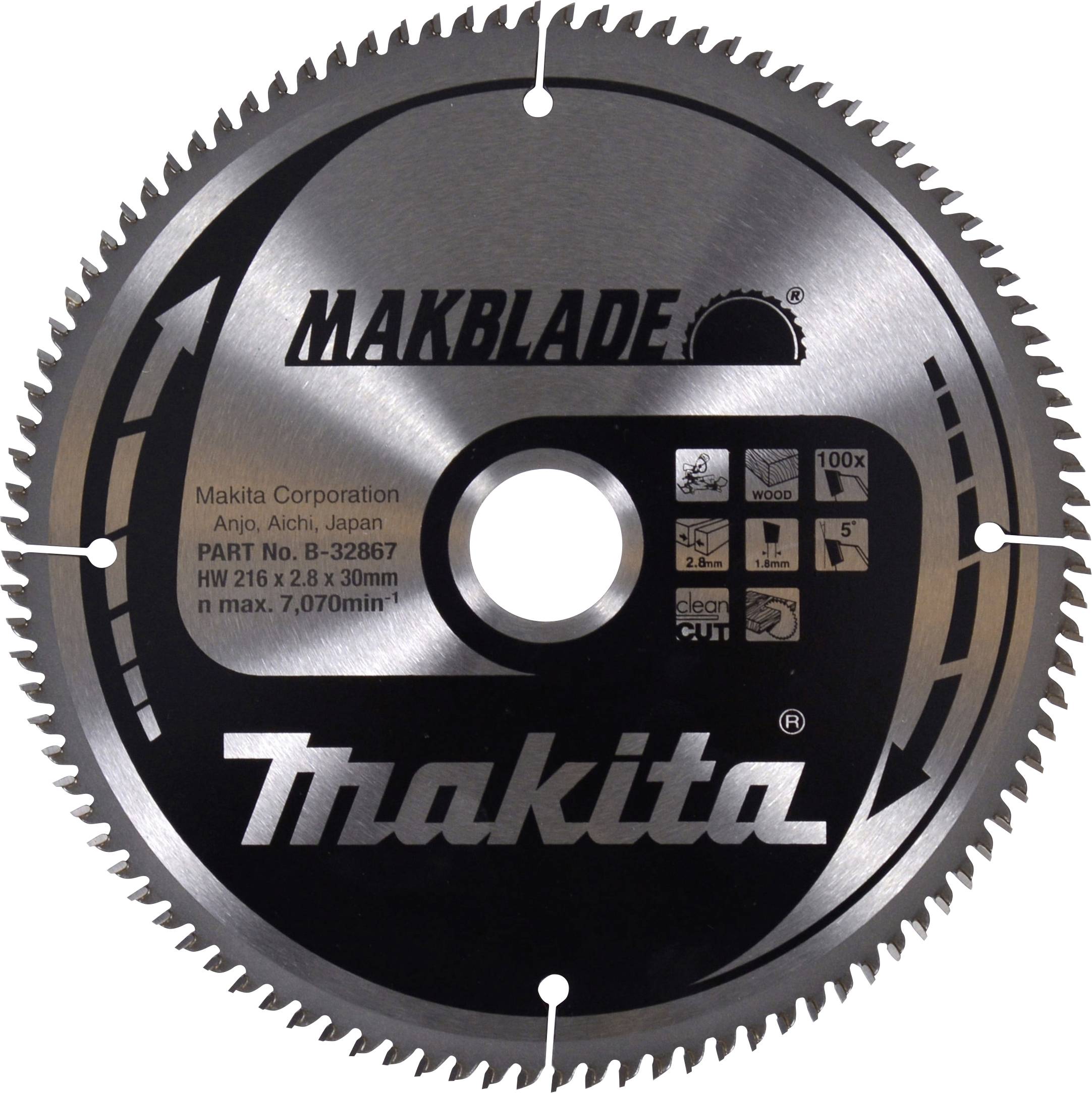 Makita B-32867 B-32867 Körfűrészlap 216 x 30 x 2.8 mm 1 db